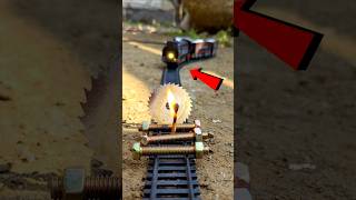 EXPERIMENT 😱 UNION PACIFIC BIG BOY TRAIN VS IRON BLOCK BLOCKADE...