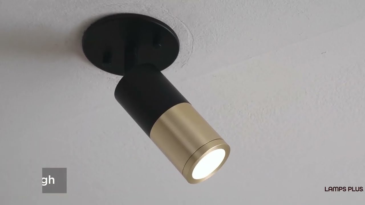 Video 1 Watch A Video About the Pro Track Maxine Gold and Black 10W LED Track Ceiling Spotlight