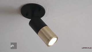 1_Watch A Video About the Pro Track Maxine Gold and Black 10W LED Track Ceiling Spotlight