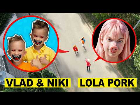 DRONE CATCHES VLAD AND NIKI WITH LOLA PORK at 3 AM!!