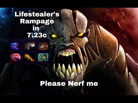 Triple Rampage by Lifestealer in Patch 7.23c
