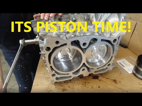 Subaru STI EJ25 build part 2 pistons and rings