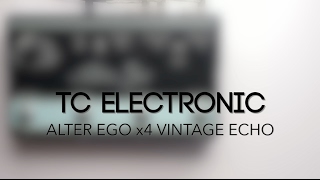 Video thumbnail for TC Electronic Alter Ego x4 Vintage Echo Delay Guitar Effects Pedal Demo by Pedal of the Day