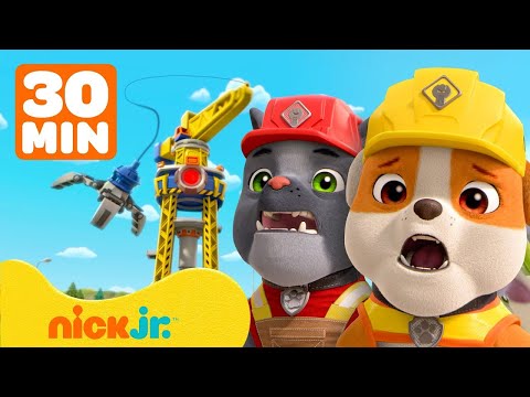 Rubble & Crew | I salvataggi di Rubble alla gru della Torre di Costruzione con Rocky e Charger