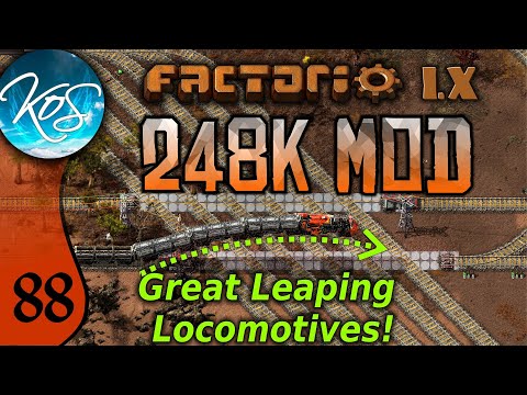 Factorio 248k Mod 88 - HOLY FLYING TRAINS!!!! - Tips & Tricks