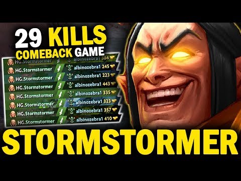 BRUTAL GAME STORMSTORMER INVOKER 29 KILLS NO MERCY | EPIC COMEBACK GAME - DOTA 2 INVOKER