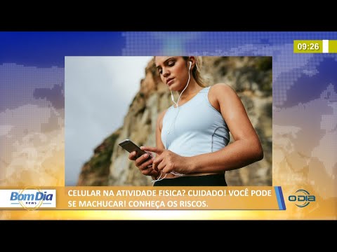 Conheça os riscos de se machucar usando celular durante exercícios físicos 29 06 2021