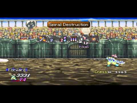 Tales of eternia boss #23  HARD MODE cress and arche