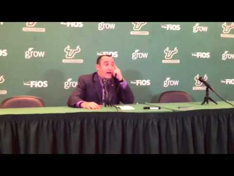 USF coach Jose Fernandez after Marquette win