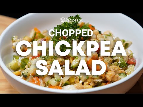 How To Make A Healthy CHOPPED CHICKPEA SALAD For A Mediterranean-Inspired Dish | Recipes.net - YouTube