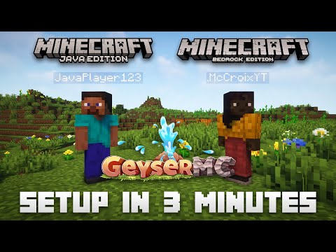 Setup GeyserMC on Your Server in Under 3 Minutes! Add Java/Bedrock Crossplay to Minecraft!