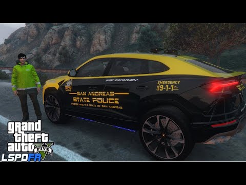 GTA 5 MODS LSPDFR 0.4 LAMBORGHINI URUS HIGHWAY PATROL ( GTA5 REAL LIFE MODS )