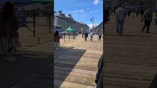 Anthem of the Seas on the boardwalk in Juneau Alaska  #anthemoftheseas #juneaualaska #alaskacruise