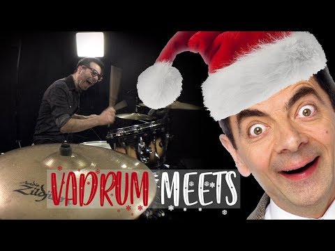 Vadrum Meets Mr. Bean: Merry Christmas! (Drum Video)
