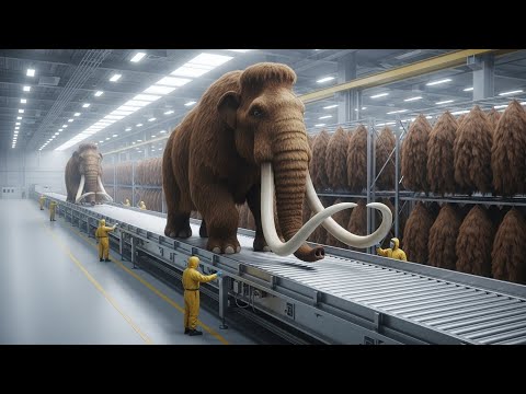Inside the Mammoth Factory: From Frozen DNA to Luxury Fur (Full Process) 😲