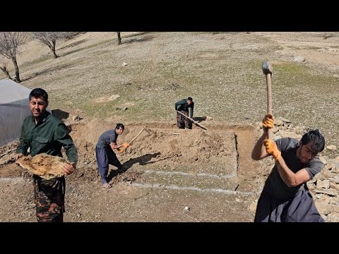 ⛏️🏠Starting to Build a Home | Digging the Foundation & Mohammad Gets Seriously Sick ⛏️🏠