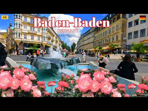 Baden-Baden Germany/4K walking /Baden-Baden: Genießen Sie Luxus und Entspannung in der Kurhauptstadt