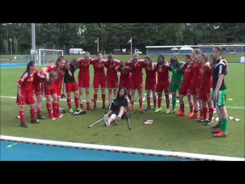 We are from Belgium - the Belgian Red Flames U16 singing on 16.05.2017