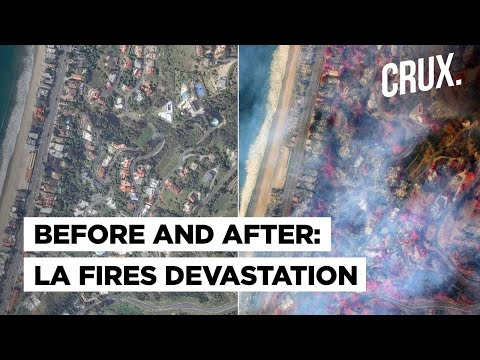 California LA Wildfires' Aftermath: Before & After Scenes