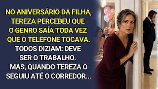 Na festa da filha, o genro desaparecia misteriosamente. Quando Tereza o seguiu, ficou em choque...