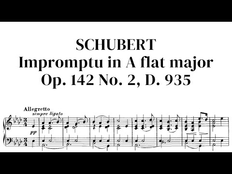 Schubert: Impromptu in A flat major, Op. 142 No. 2, D. 935 (RCM Level 9 Rep C) with sheet music