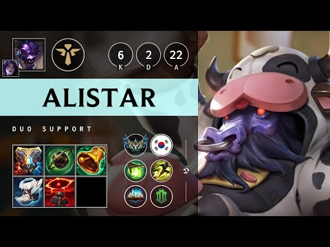 Alistar Support vs Rakan - KR Challenger Patch 25.15