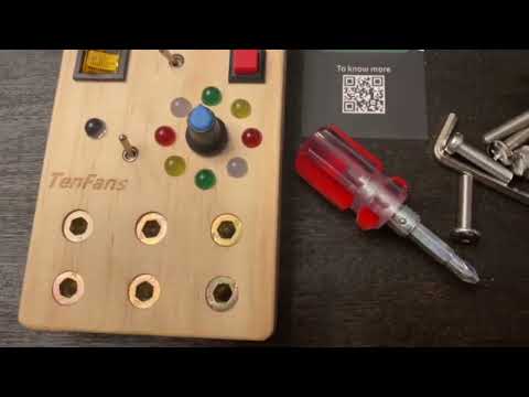 Wooden Montessori Busy Board | Amazing Sensory Toy for Toddlers