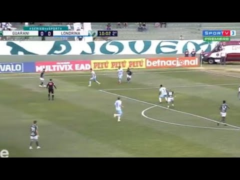GUARANI 1X0 LONDRINA (SÉRIE B AO VIVO 100 IMAGENS)