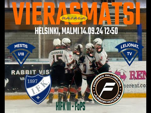 HIFK III vs FoPS 140924 maalikooste