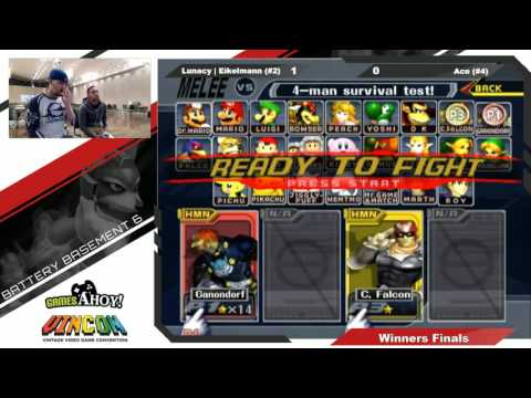 Melee Singles - Lunacy|Eikelmann (Ganondorf) Vs. Ace (Falcon) - Winners Finals
