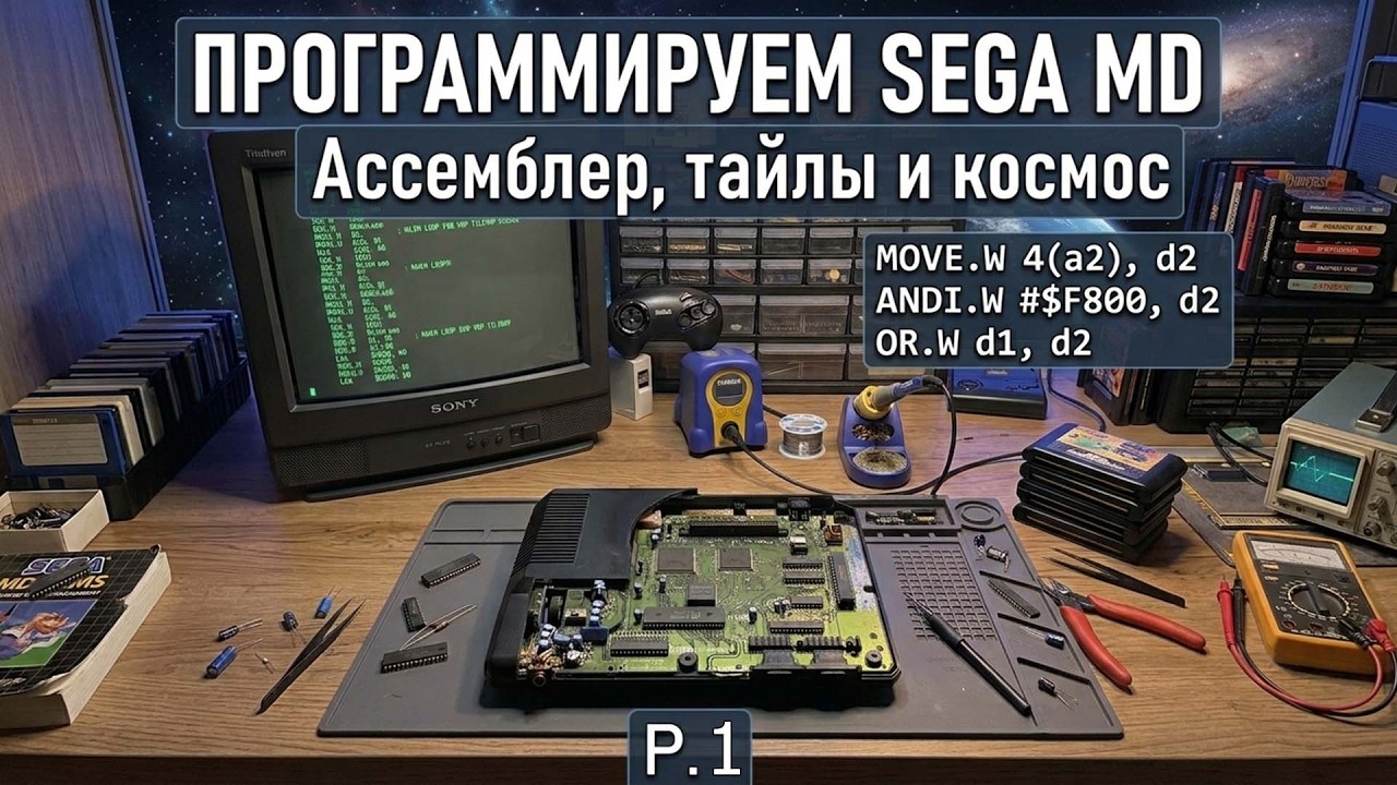 Пишем свою программу для Sega Mega Drive на ассемблере. Часть 1