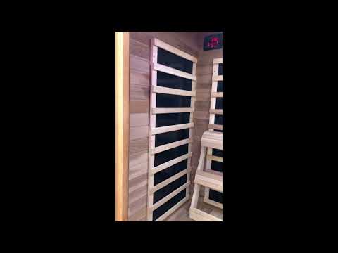2-Person Infrared Cedar Sauna video walkthrough
