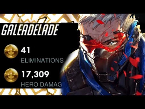 Unstoppable Carry Soldier 76 - Gale! 41 ELIMS 17k DMG! [ OVERWATCH SEASON 15 TOP 500 ]