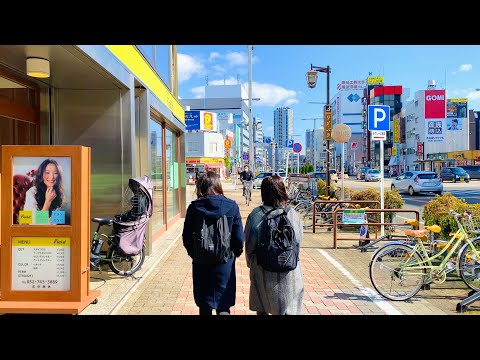【4K】Japan Walking Tour - Relaxing Walk in Nagoya, Aichi