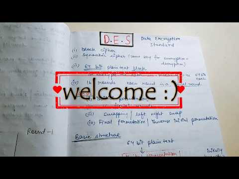 DES in Hindi video-1 | Data Encryption Standard in Cryptography