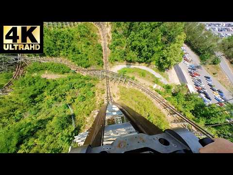 On-ride point of view of Lightning Rod