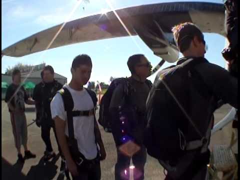 Victor Skydiving for first time