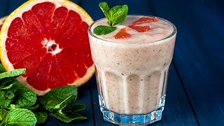 How to Make a Delicious and Healthy  Banana Grapefruit Smoothie