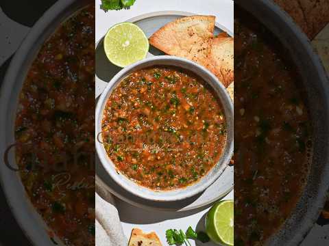 Charred peach salsa!