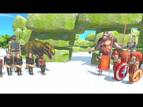 CARNIVORE DINOS + M. HUMANS ATTACK FROM GORO + HUSSAR + ANCIENT HUMANS + PRIMATES YOUR HIDEOUT -ARBS