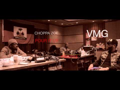 Choppa Zoe - Road To Zoe of Zoe's Vlog 1 In Studio session With Wyclef / pour it up freestyle