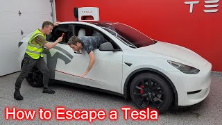 Know How to Escape from a Tesla Model S, 3, X and Y in an Emergency