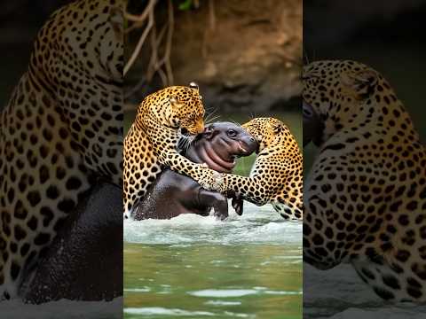 Mother Hippo Fights To Save It's Baby From Deadly Attack! #rescue #animals #wildlife