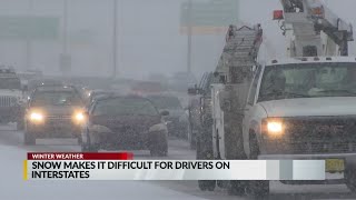 Slick roads cause dangerous driving conditions throughout Albuquerque