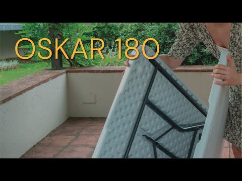 Oskar 180 White | Rectangular folding table | Newstorm