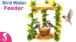 DIY Water Feeder for Birds | Summer Crafts ideas from Broken CUP | Sonali Creation 183