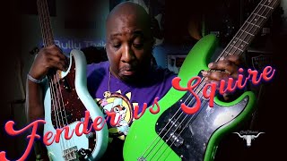 Video thumbnail for Precision bass Shootout: Fender American Vintage II vs Squire Sonic Precision Bass #fender by Bully Thakidd