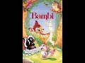 Opening To Bambi 1989 VHS
