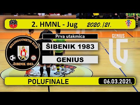 2. HMNL Jug, PF.: ŠIBENIK 1983 - GENIUS  5:3, 06.03.2021.