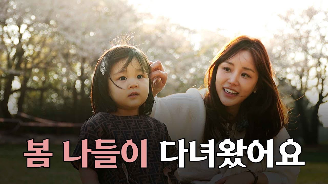 제이와 벚꽃 보고 왔어요🌸(feat.미마 유모차)